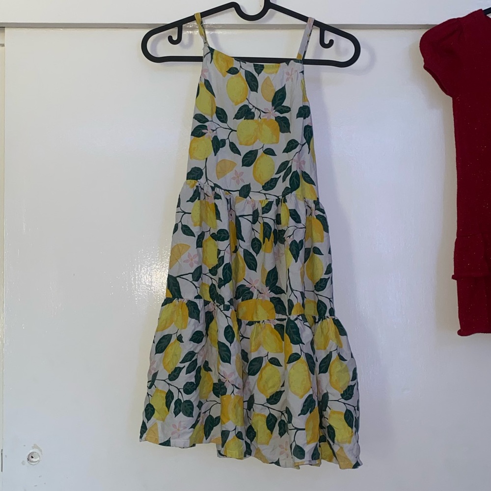 H&M kids summer lemon dress size 10Y